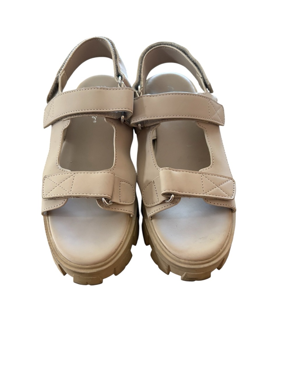 Women’s Neutral Beige Chunky Strap Sandals